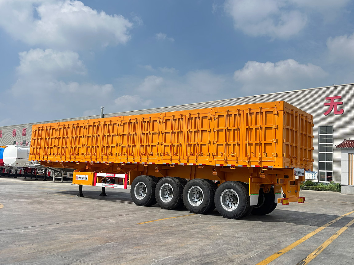 120T 4 Axle Side Dump Semi Trailer 