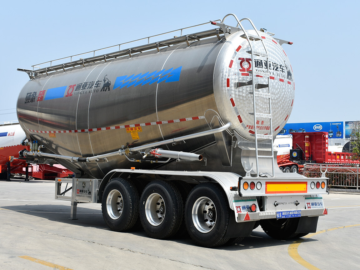 40T Aluminum Cement Tanker Semi Trailer