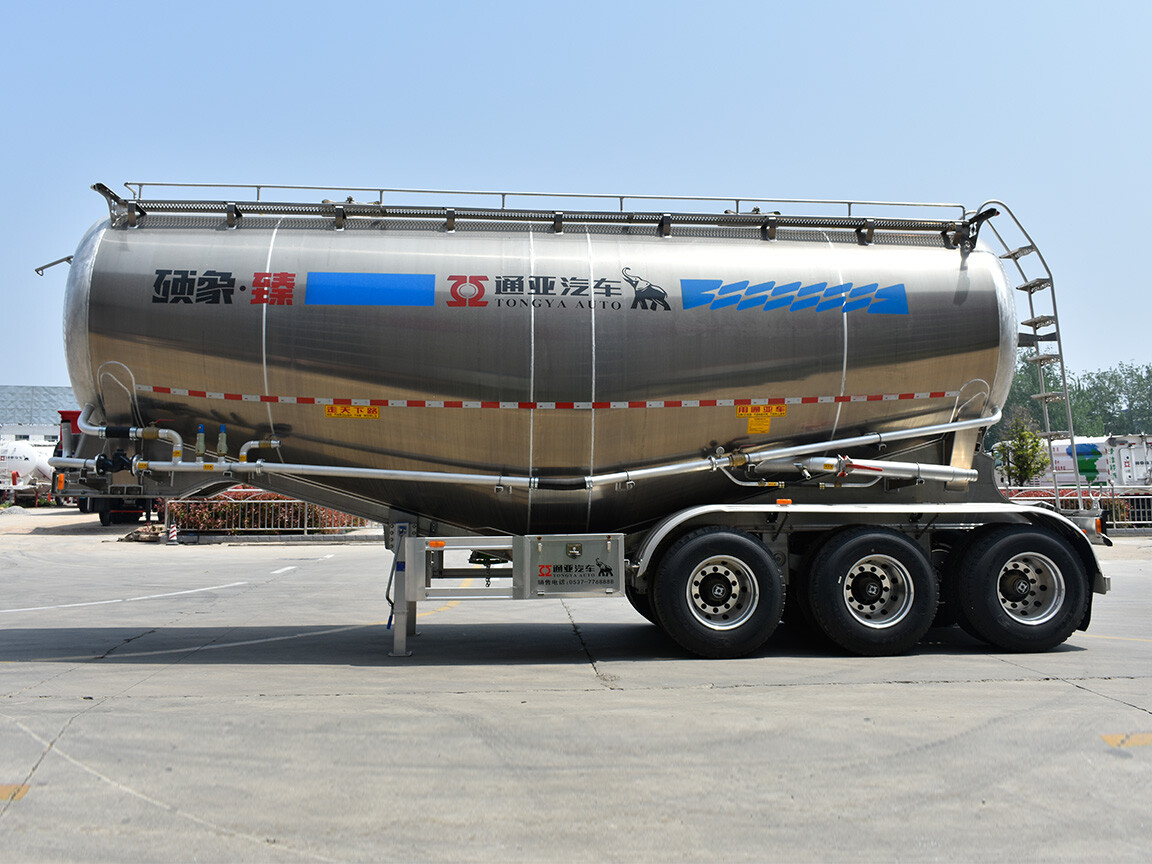 40T Aluminum Cement Tanker Semi Trailer