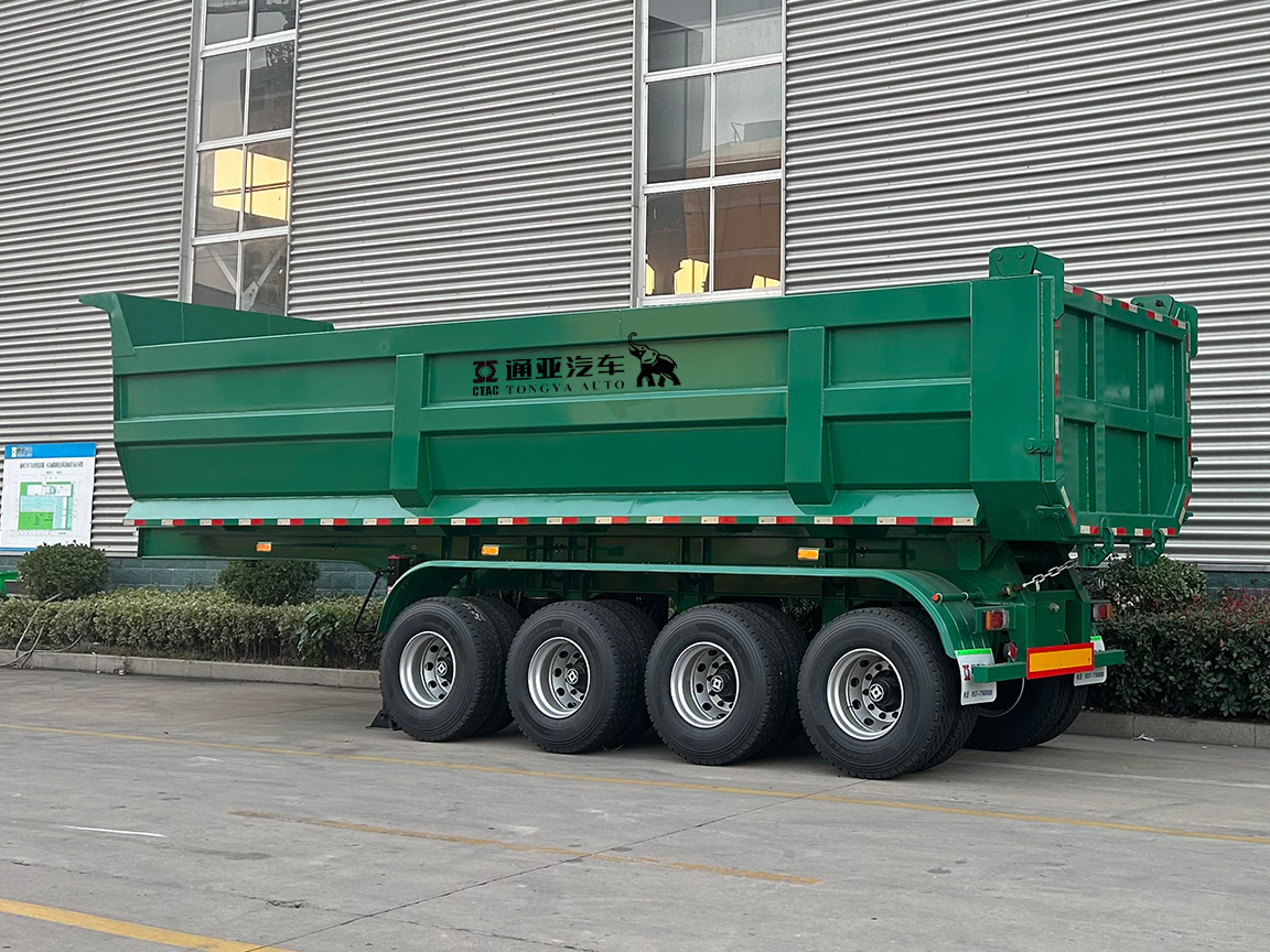 4 Axle Rear Dump Semi Trailer