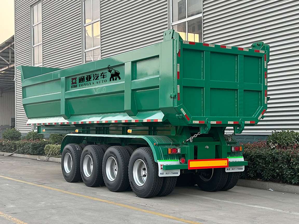 4 Axle Rear Dump Semi Trailer
