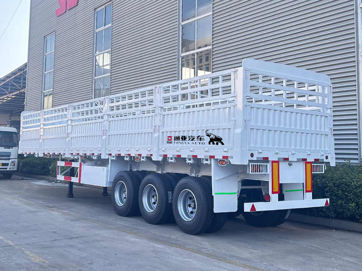 3 Axle Bulk Cargo Transport Fence Semi Trailer