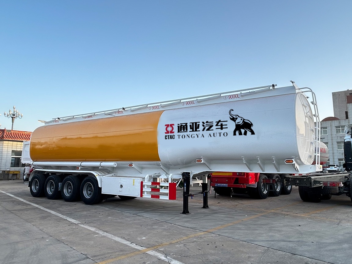 4 Axle 54000 Liter Fuel Tanker Semi Trailer