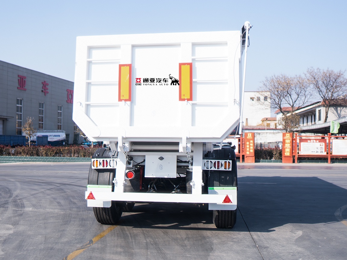 Single Tire Dump Semi Trailer