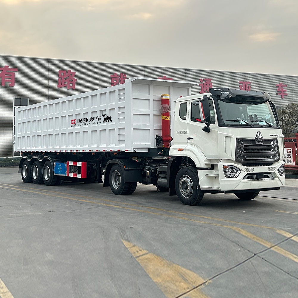 60T Dump Semi Trailer with Hydraulic Cylinder