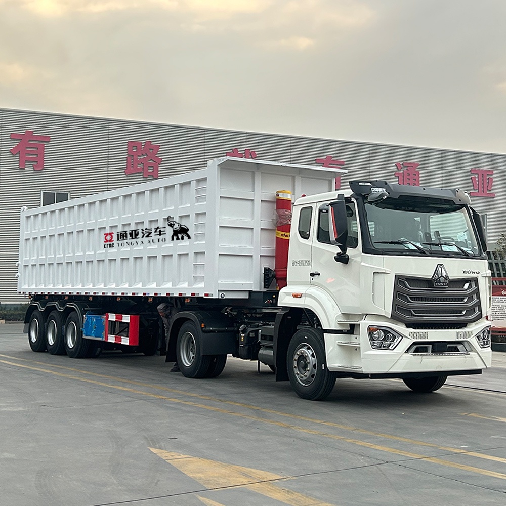 60T Dump Semi Trailer with Hydraulic Cylinder