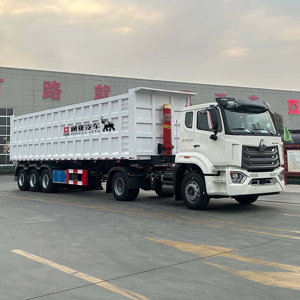 60T Dump Semi Trailer with Hydraulic Cylinder