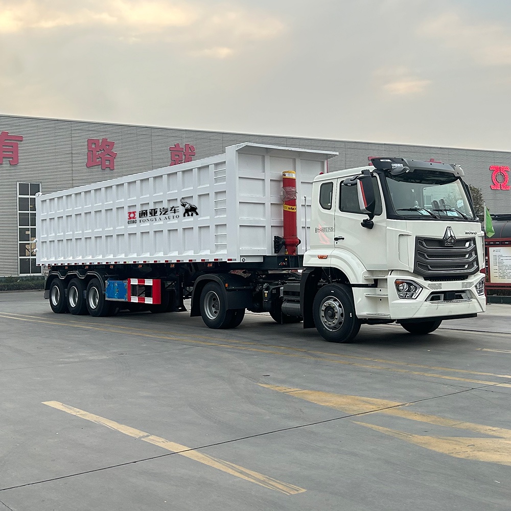 60T Dump Semi Trailer with Hydraulic Cylinder