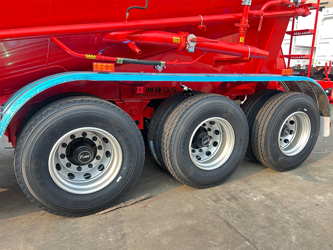 3 Axle Bulk Cement Tanker Smei Trailer with Air Compressor