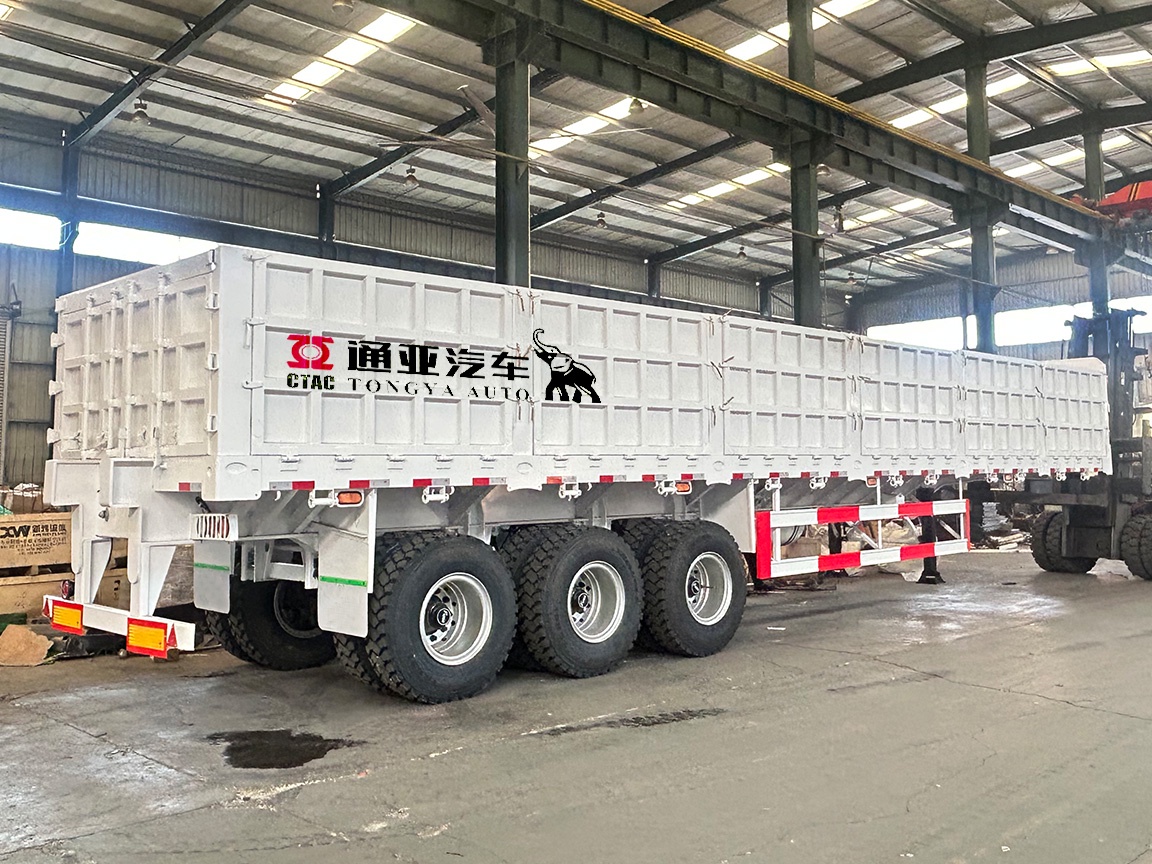 100T Large Volume Side Wall Semi Trailer