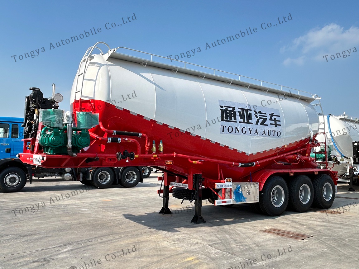 3 Axle 35m³ Bulk Cement Tanker Semi Trailer