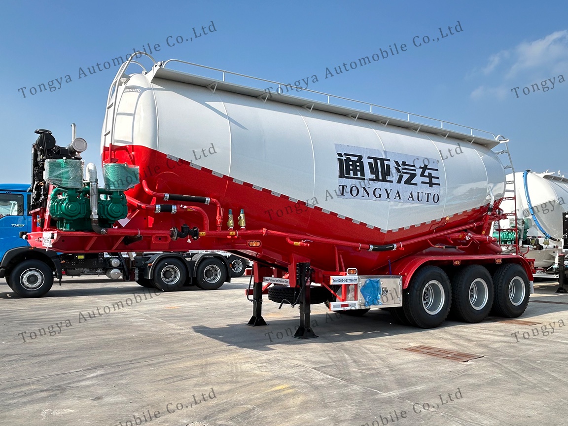 3 Axle 35m³ Bulk Cement Tanker Semi Trailer