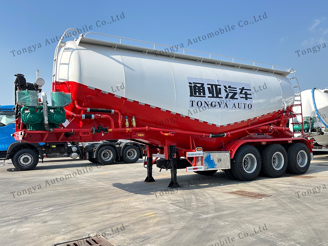 3 Axle 35m³ Bulk Cement Tanker Semi Trailer
