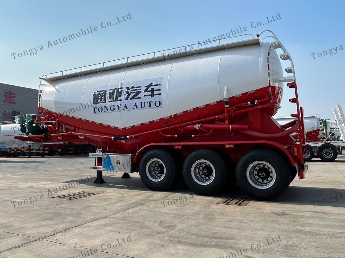 3 Axle 35m³ Bulk Cement Tanker Semi Trailer