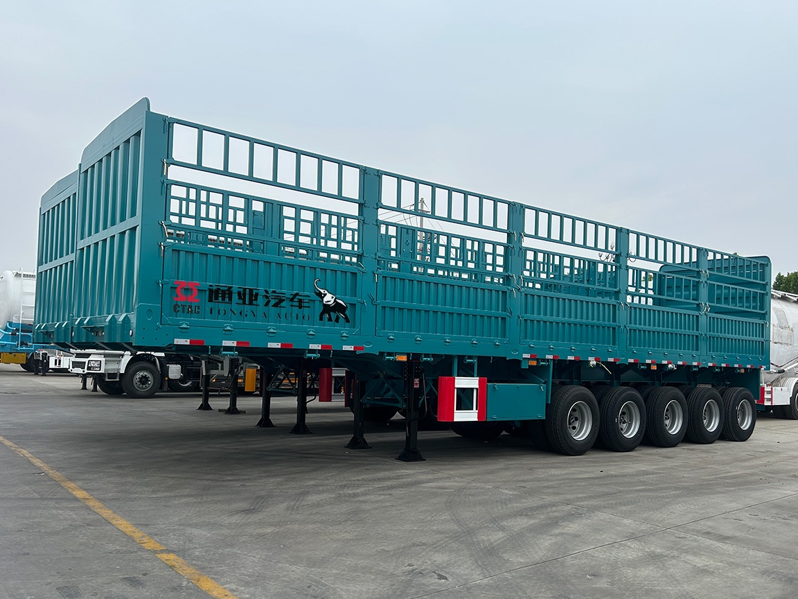 5 Axle Fence Semi Trialer for Bulk Cargoes
