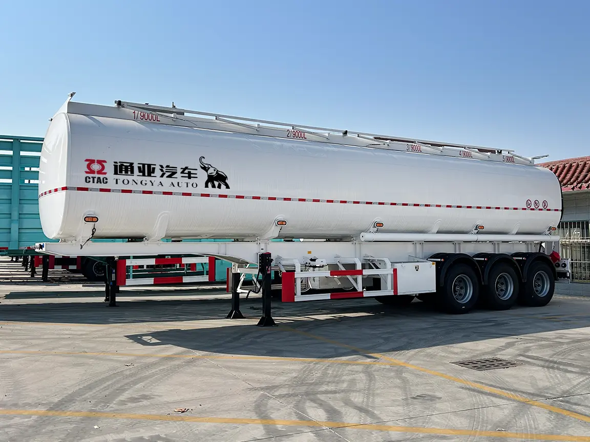 3 Axle Beam Type Fuel Tanker Semi Trailer in Stock