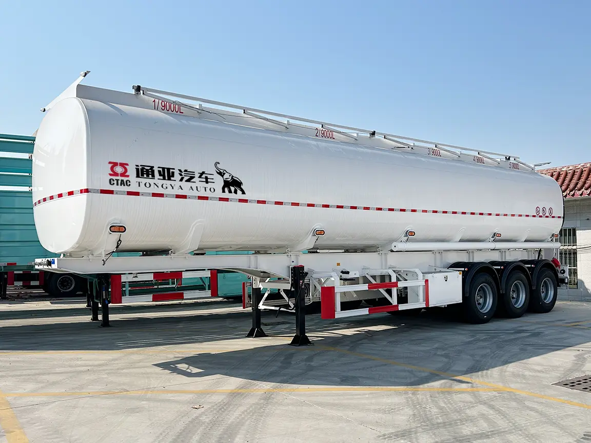 3 Axle Beam Type Fuel Tanker Semi Trailer in Stock