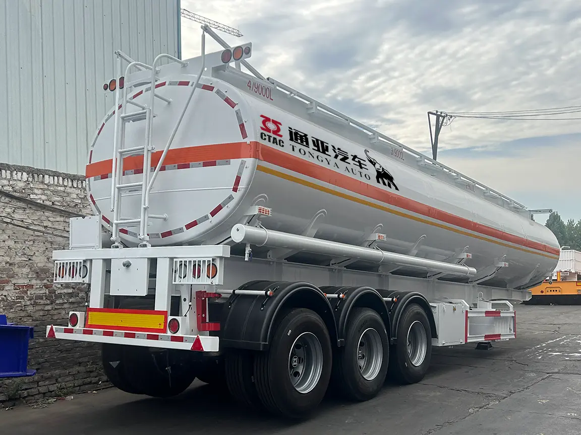 36 m³ Stainless Steel Fuel Tanker Semi Trailer