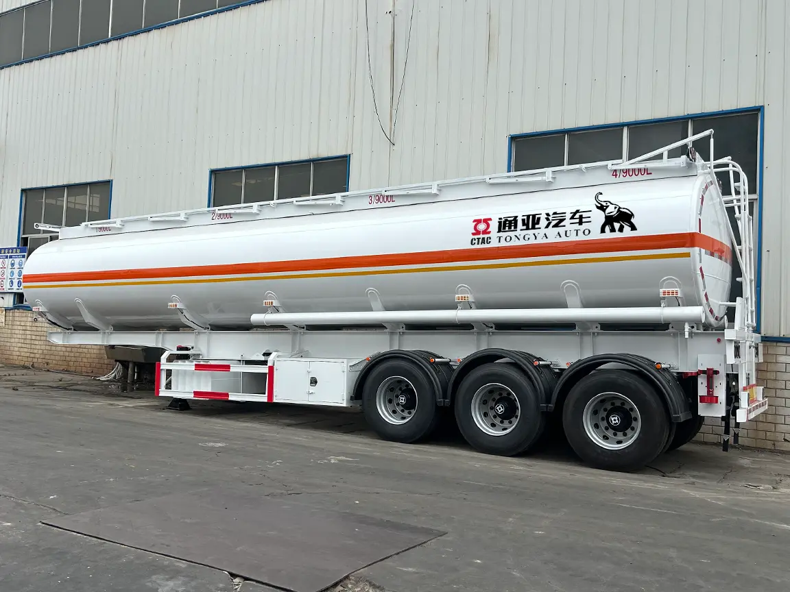 36 m³ Stainless Steel Fuel Tanker Semi Trailer