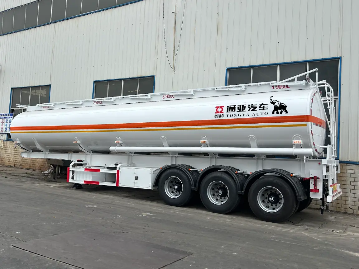 36 m³ Stainless Steel Fuel Tanker Semi Trailer