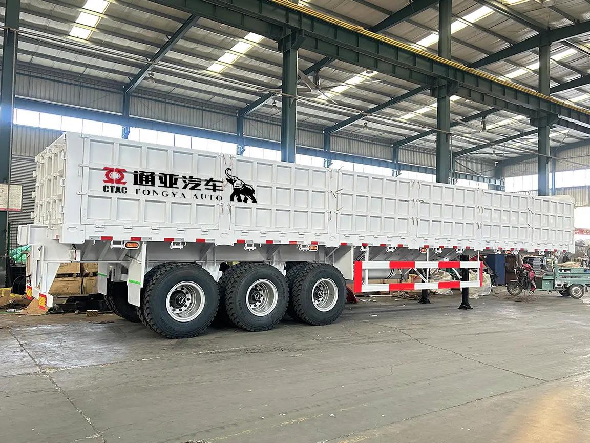 100T Large Volume Side Wall Semi Trailer