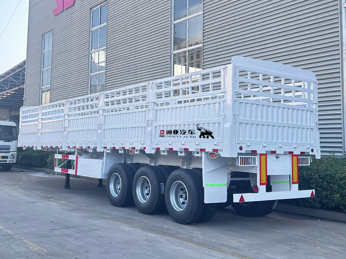 3 Axle Bulk Cargo Transport Fence Semi Trailer