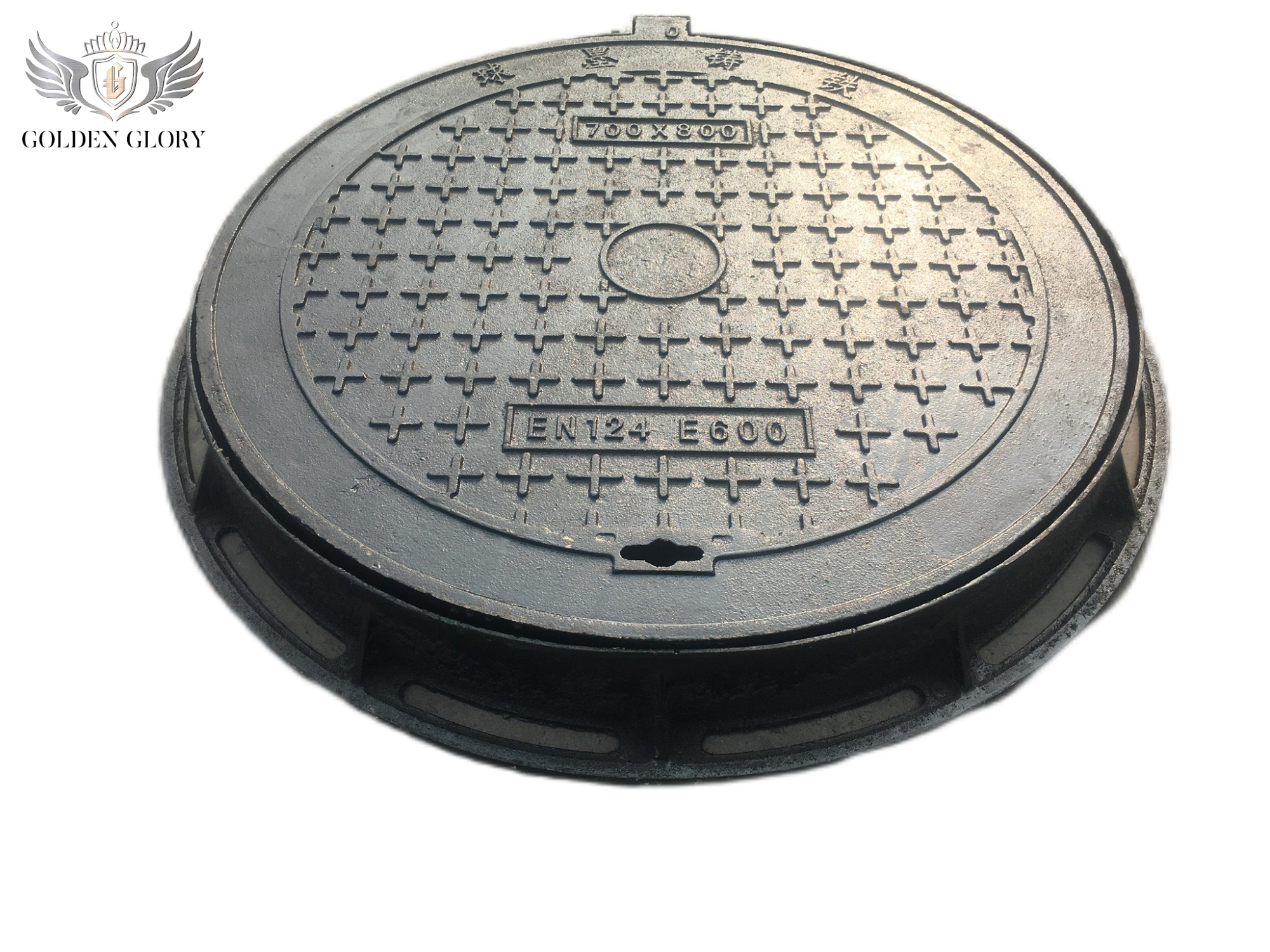 High Strength EN124 Ductile Cast Iron Square and Round Manhole Cover