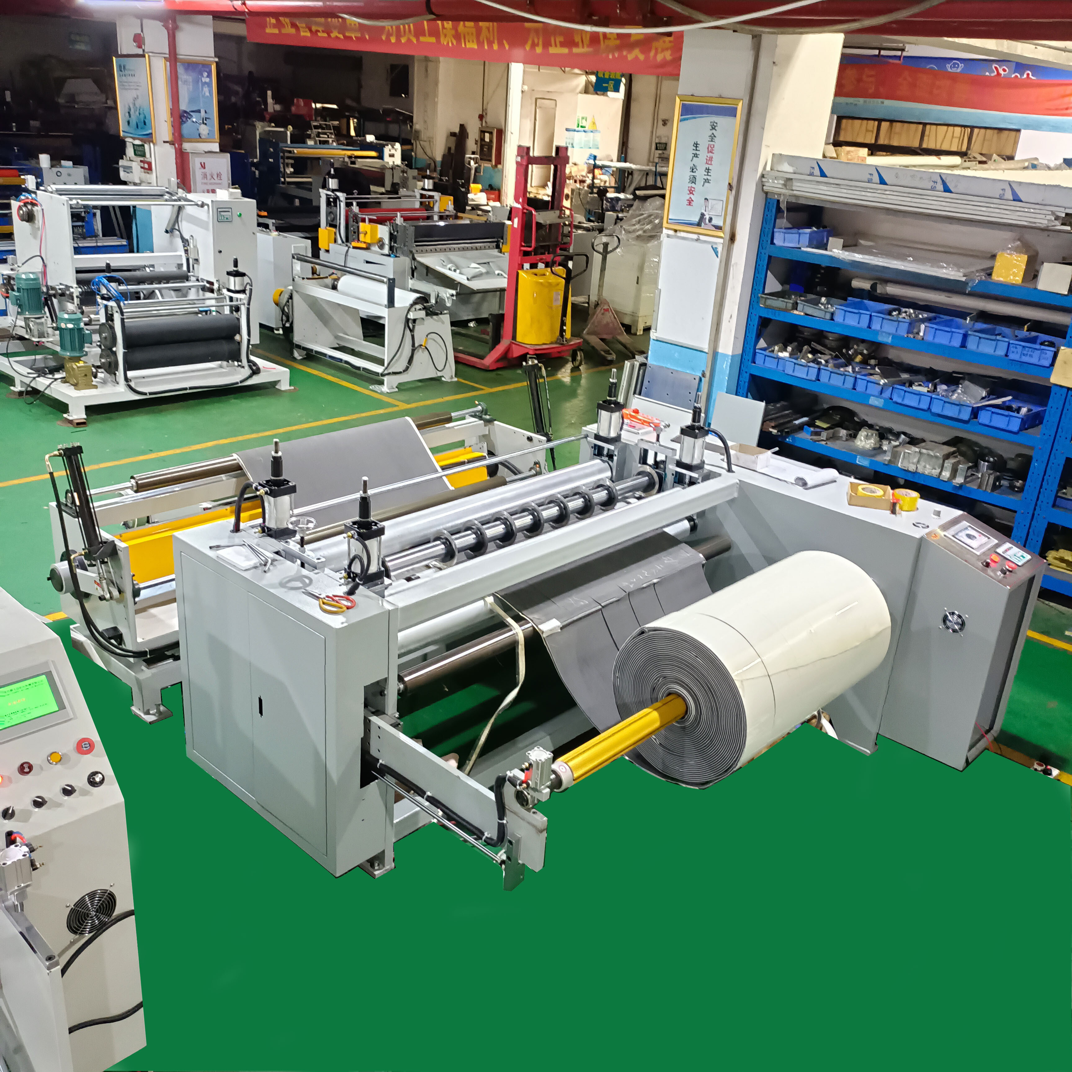 ZF-70 shaft feeding less automatic slitting Andre winding machine single shaft receiving machinery high speed Sanlitun ting machine equipment