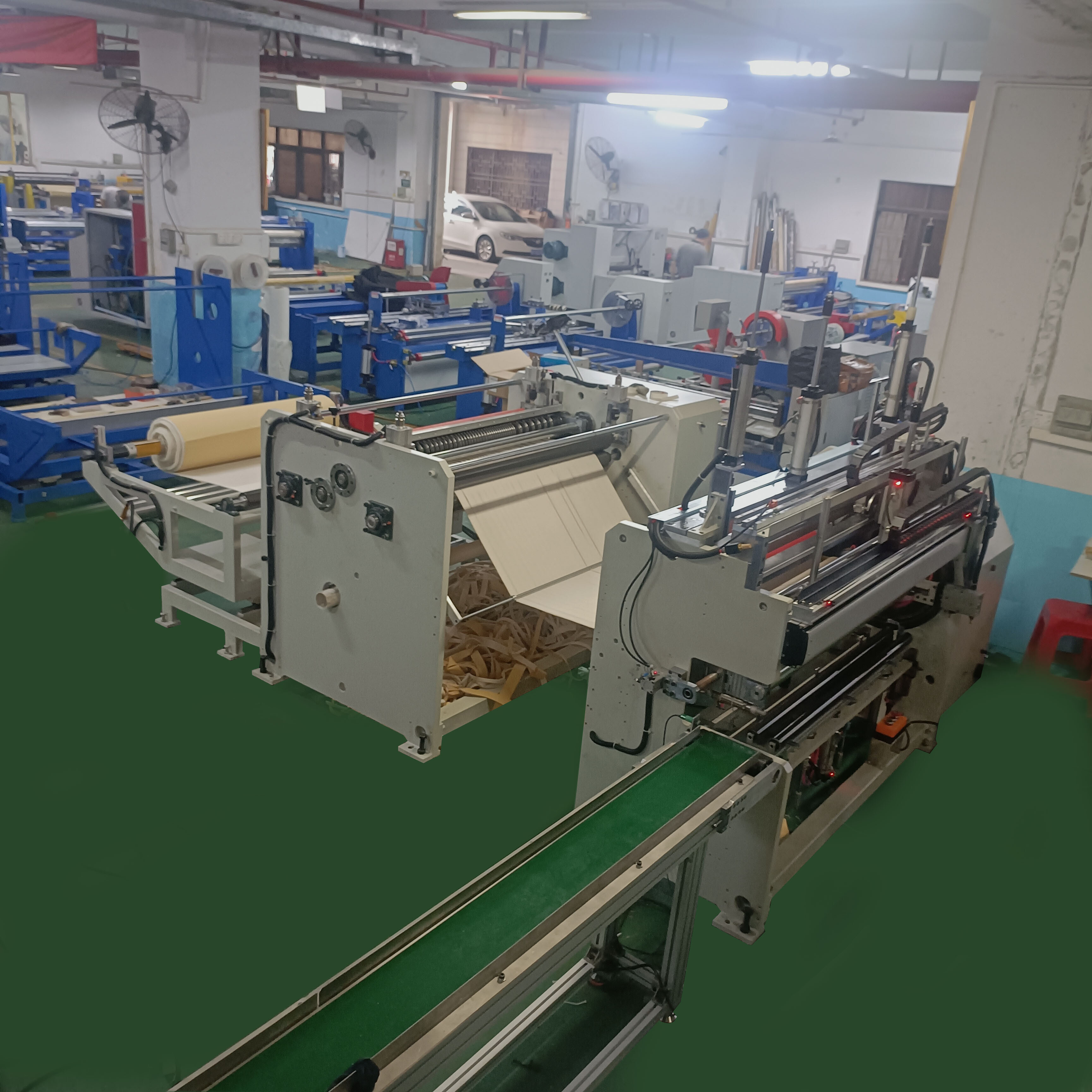 ZF-69 Sponge slitting and rewinding production line equipment Paper tube-free rewinding machinery Automatic adhesive packaging machinery