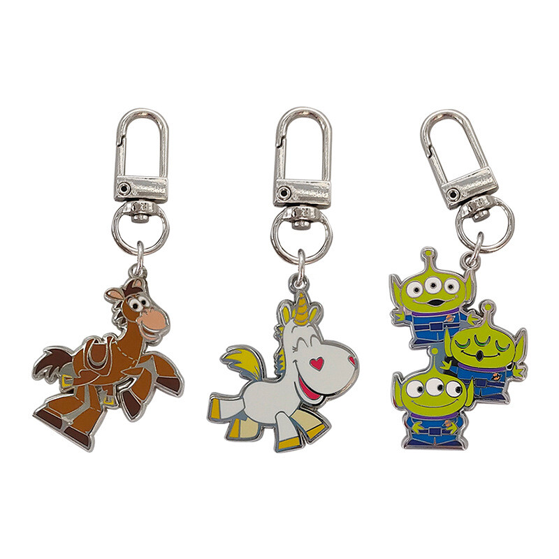 Customized metal keychain, imitation enamel paint keychain, customized creative anime IP peripheral