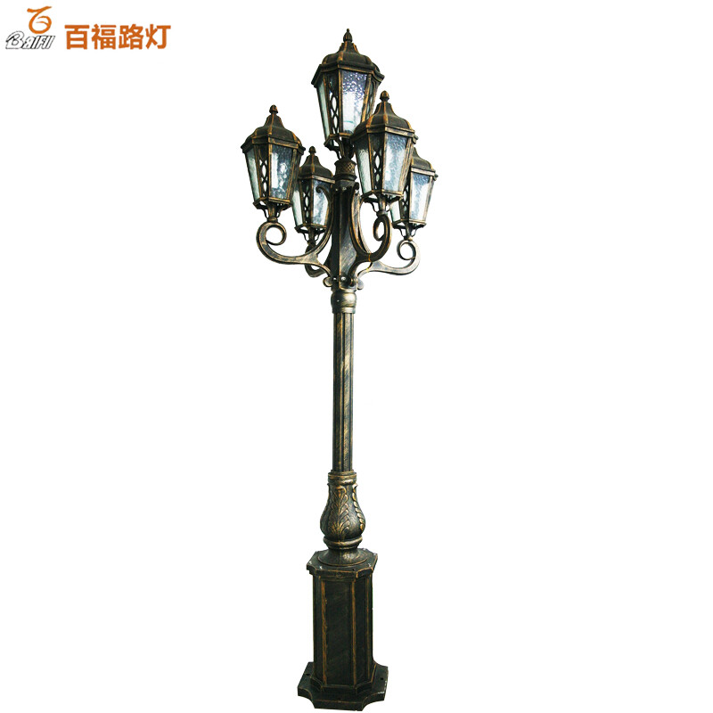 European-style five-headed garden lamp
