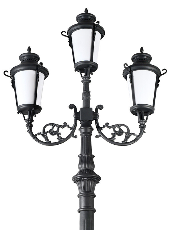 European garden lamp with three ends-003