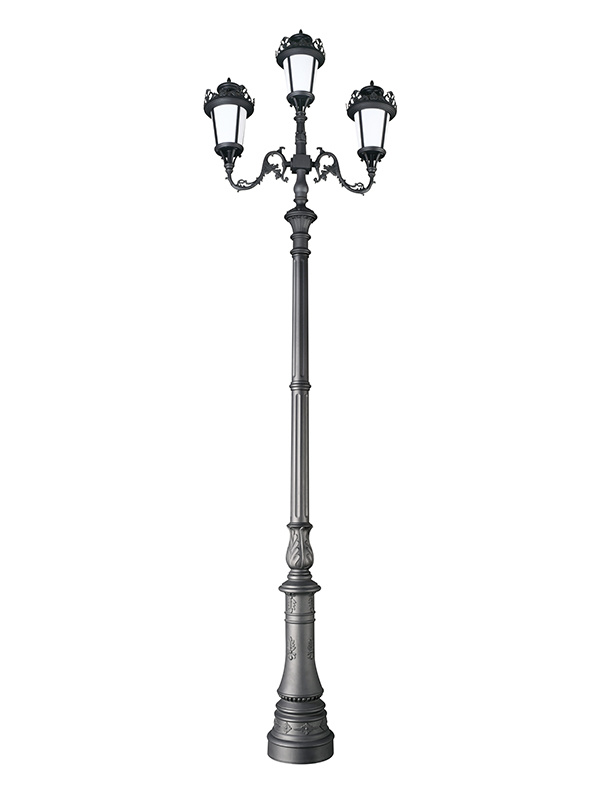 European garden lamp with three ends-004