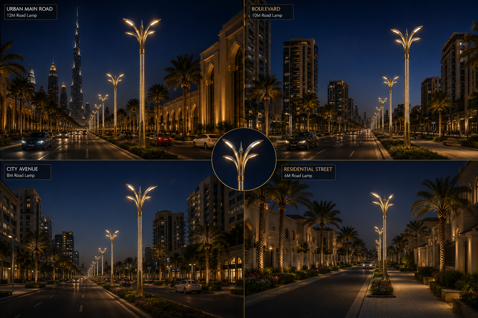 AL NOOR Series Custom Decorative LED Street Light for Middle East Projects