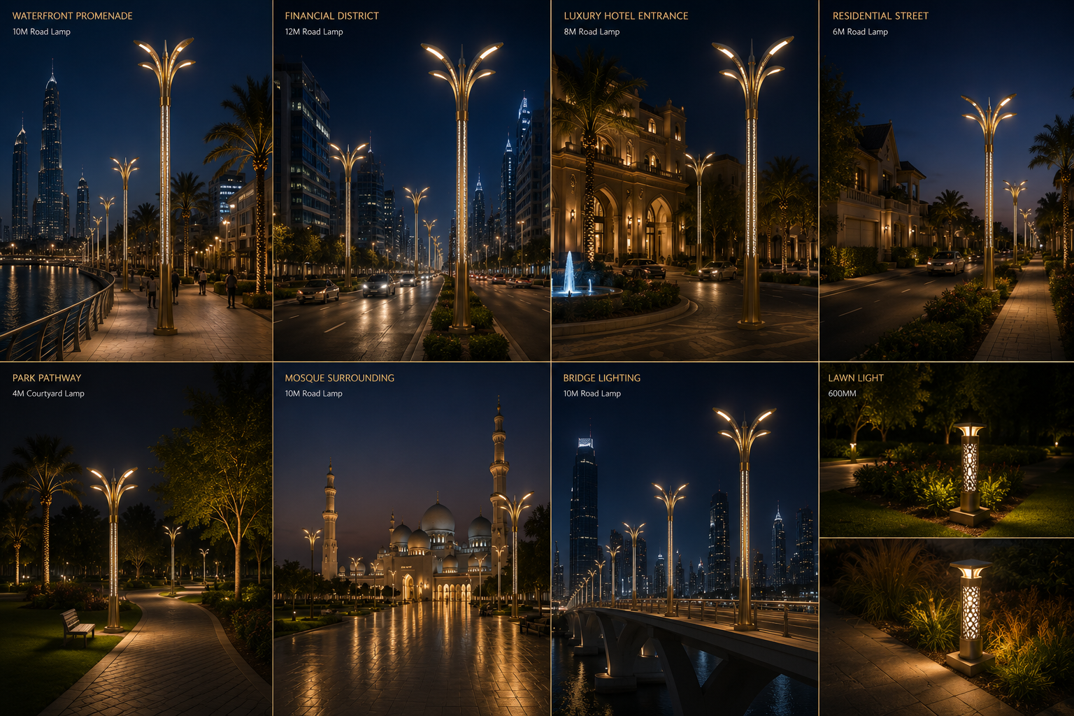 AL NOOR Series Custom Decorative LED Street Light for Middle East Projects