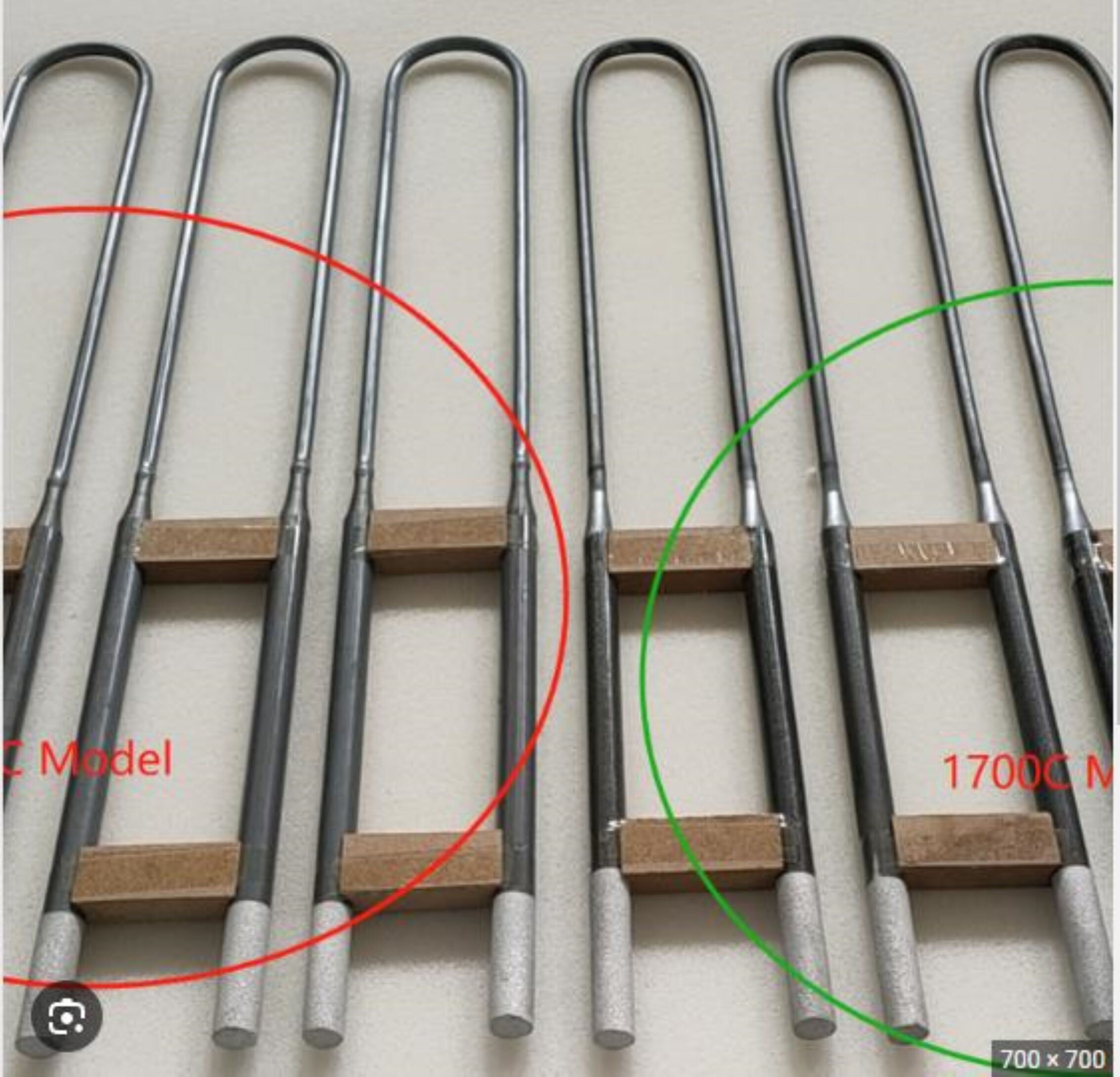 U-type Mosi2 heating elements 