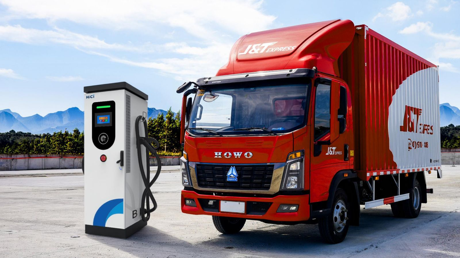 SINOTRUK Electric Trucks Successfully Delivered to J&T Express Philippines