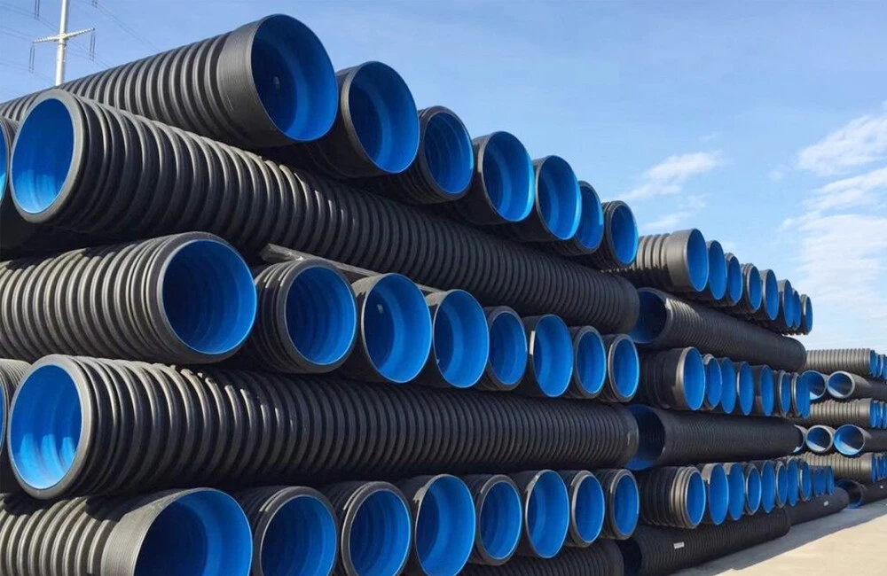 Hdpe double wall corrugated pipe