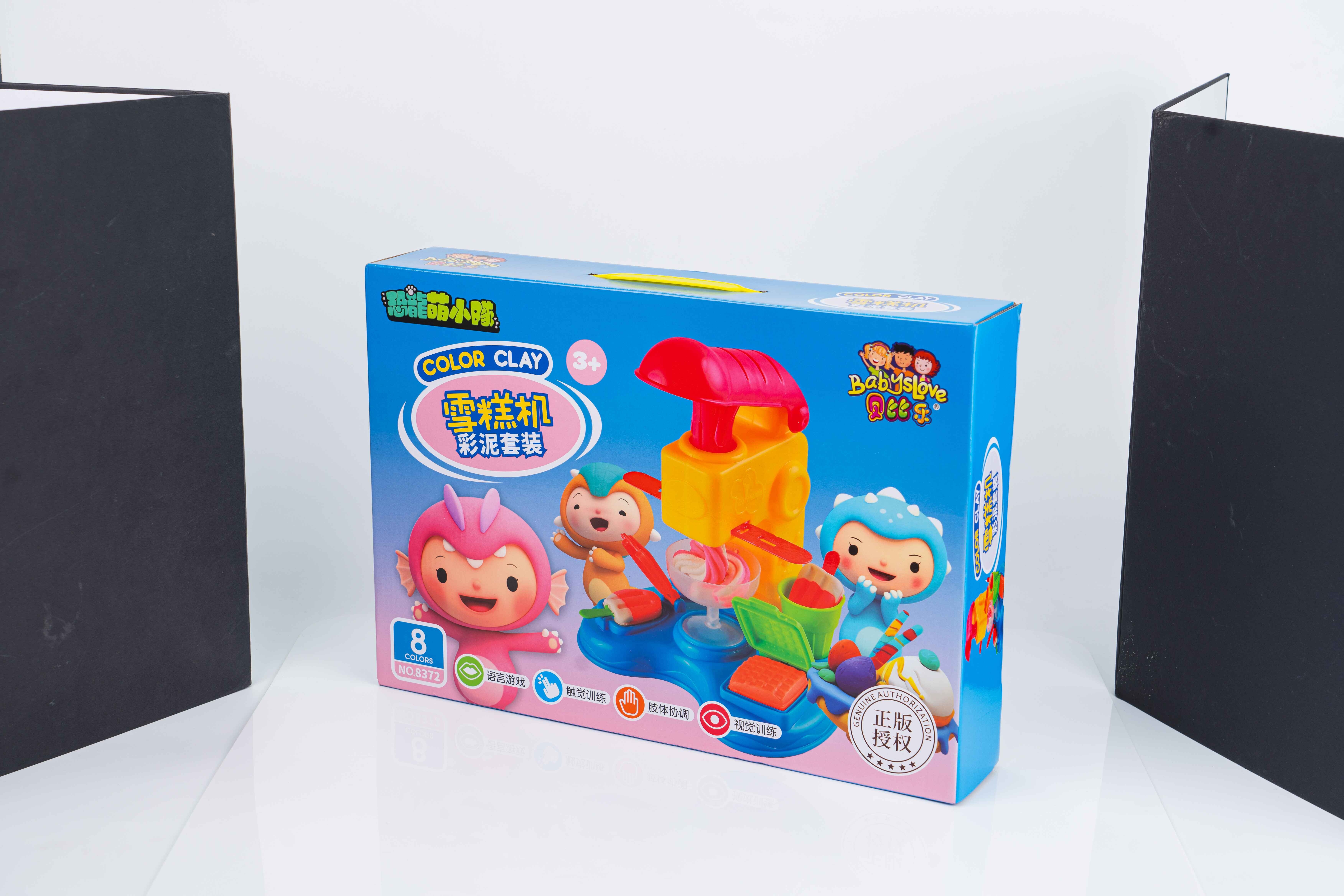 Ice cream machine colored clay set