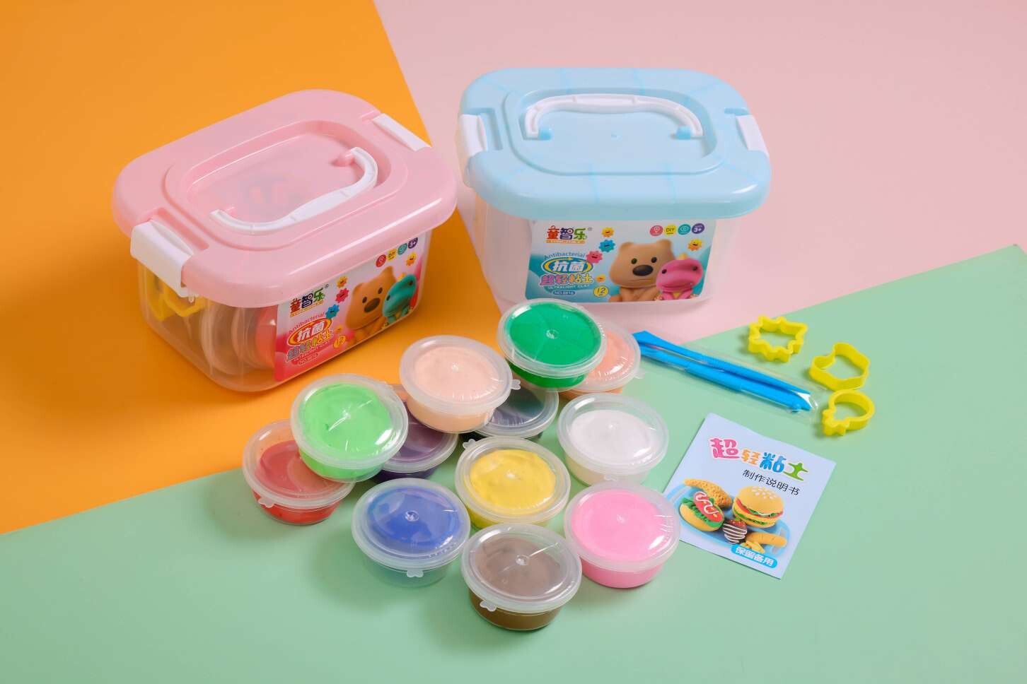 Convenient box cup clay toy set