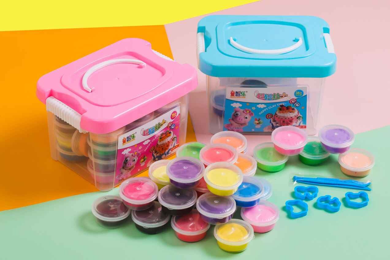 Convenient box cup clay toy set