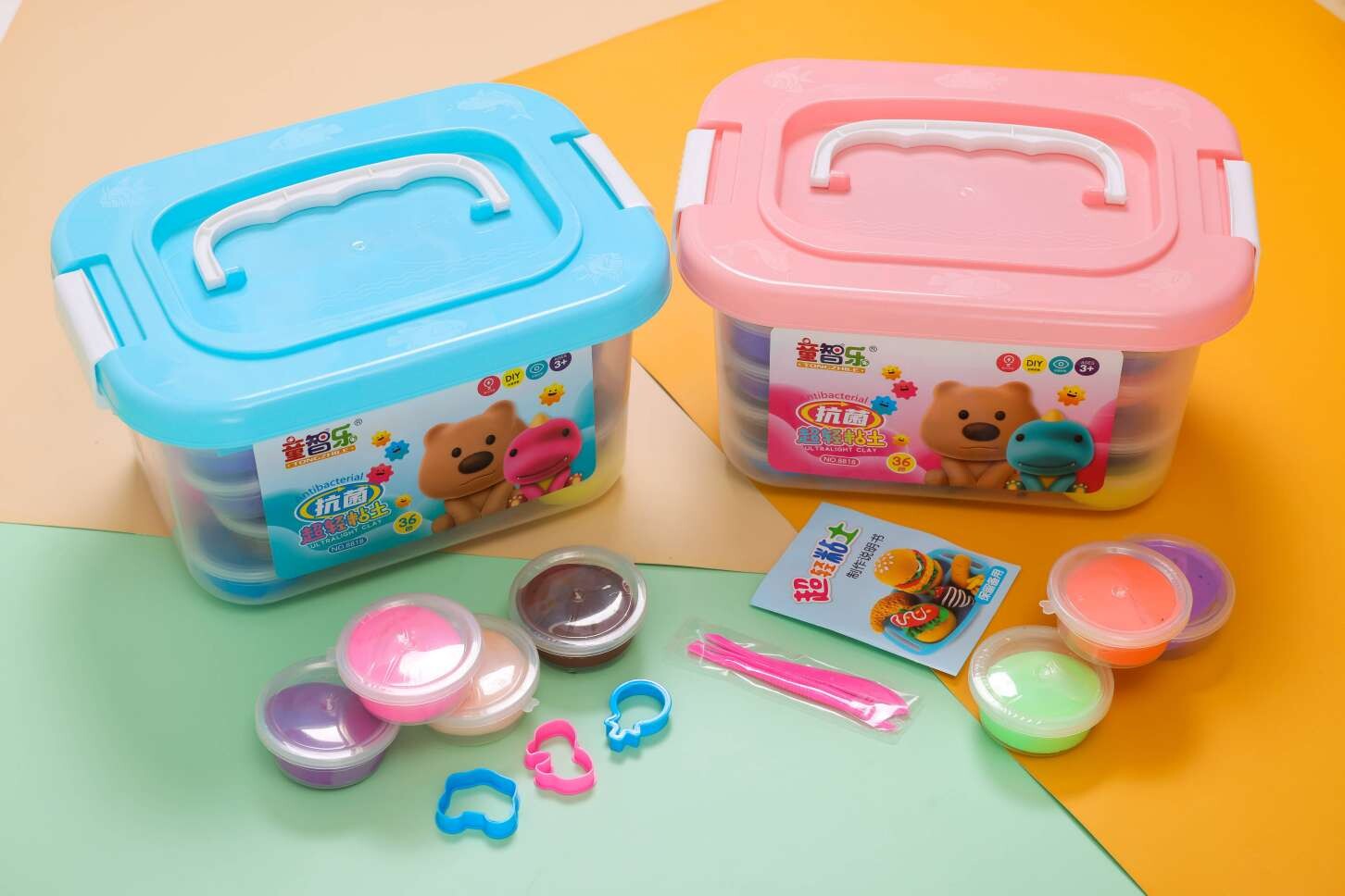 24 colors of ultra-light clay (large cup)