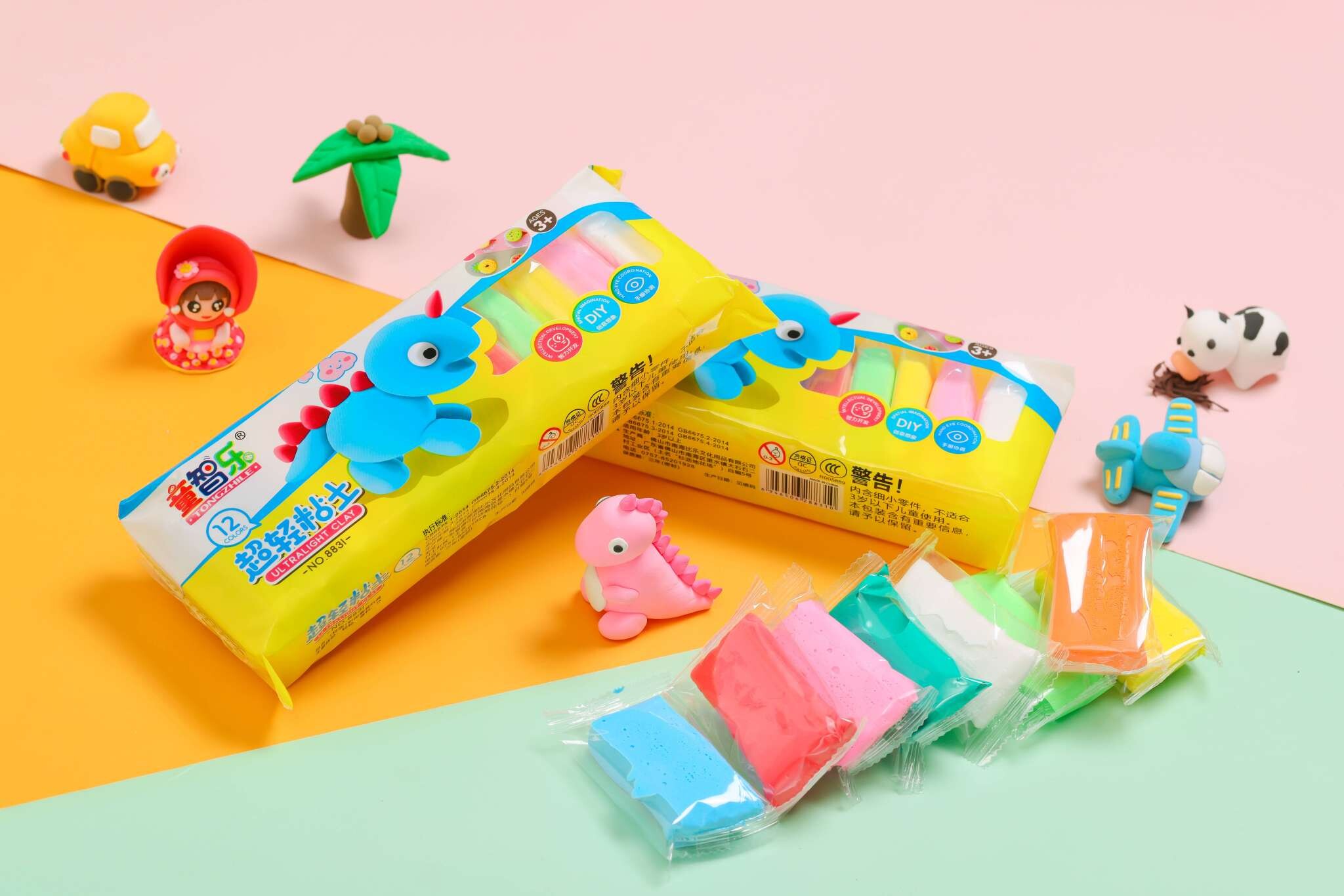 Bag of ultra-light clay