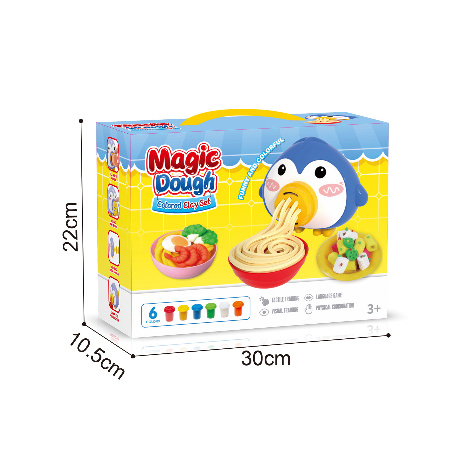 KIDS DOUGH PENGUIN NOODLE SET