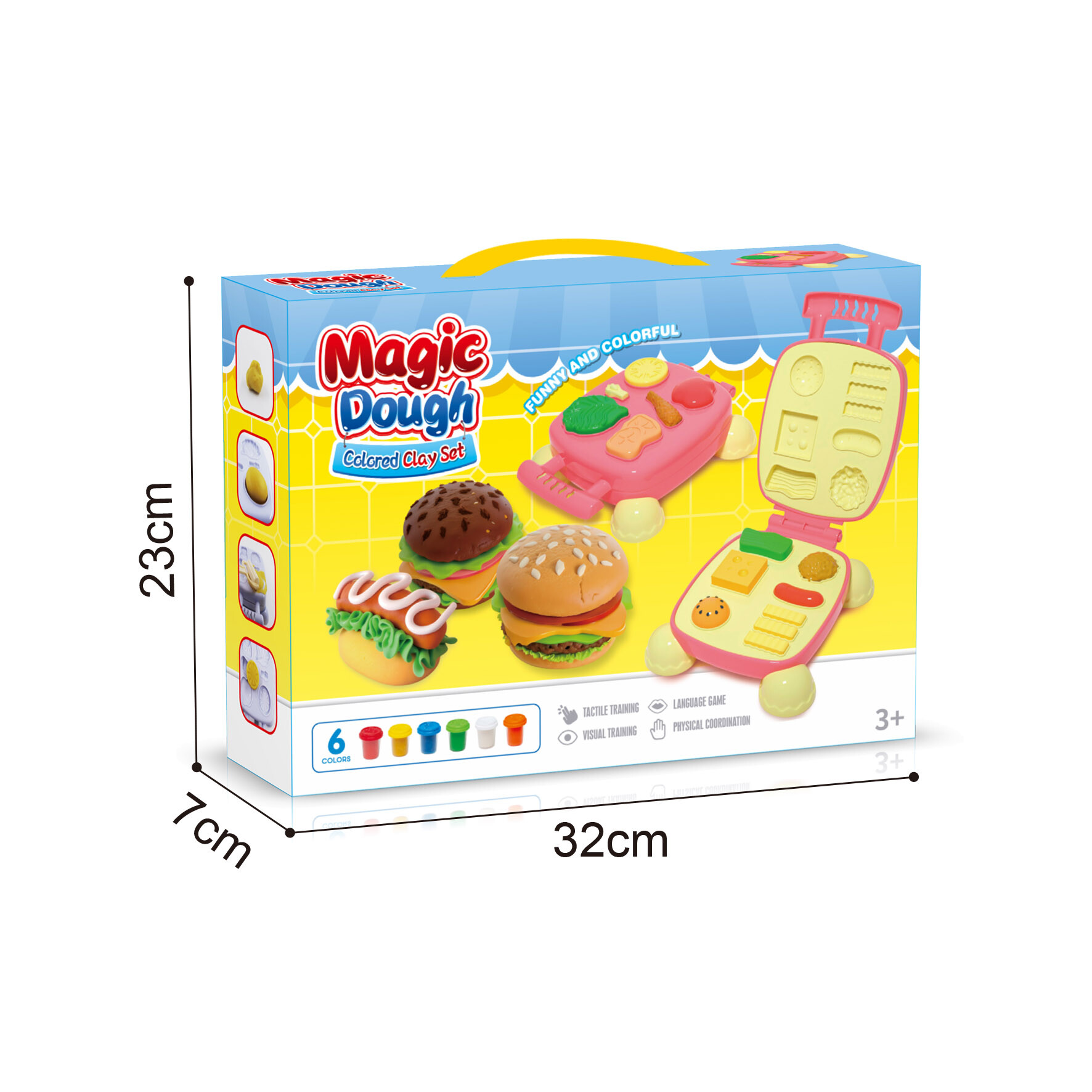 KIDS DOUGH FAST FOOD PLAY SET