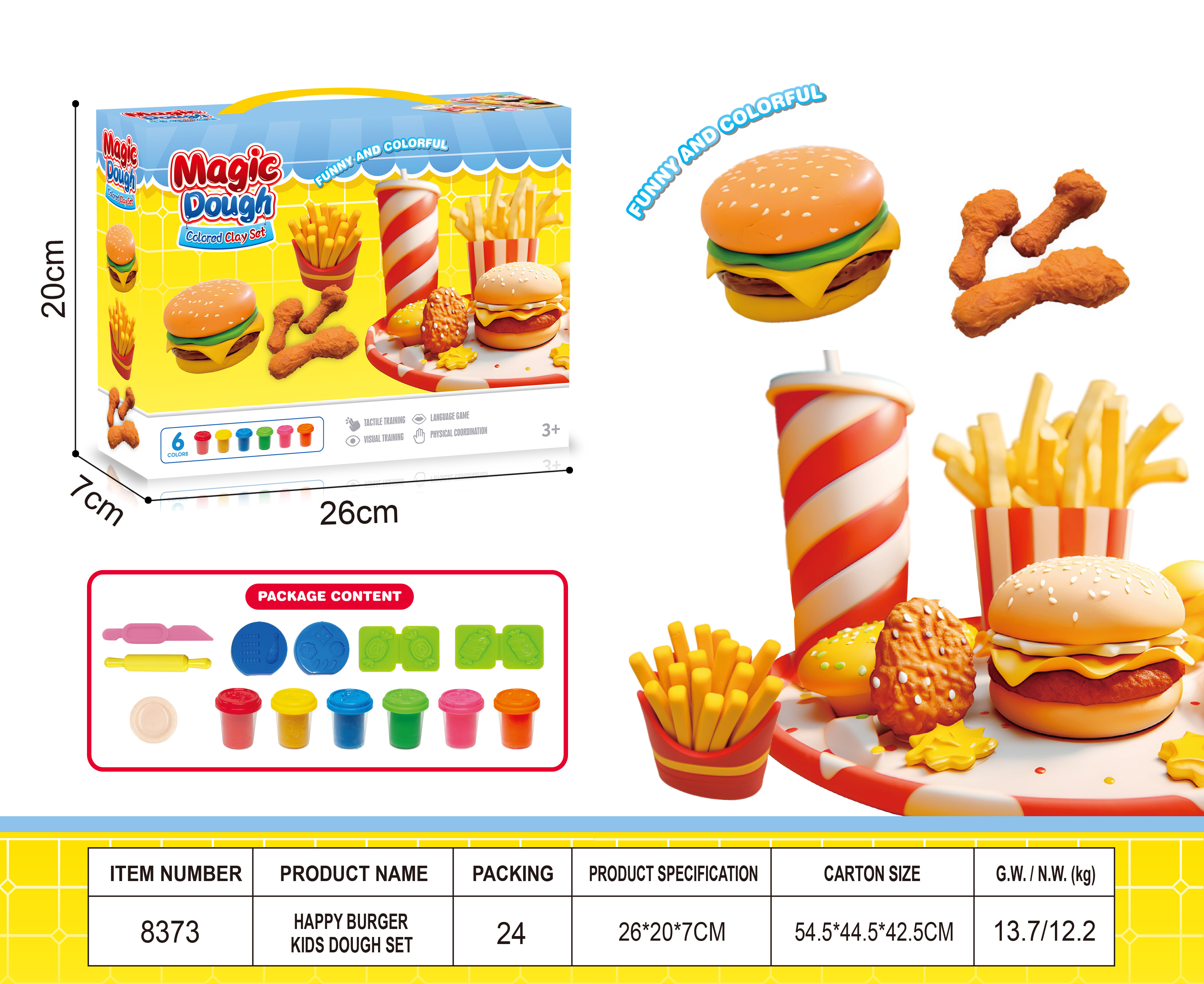 HAPPY BURGER KIDS DOUGH SET