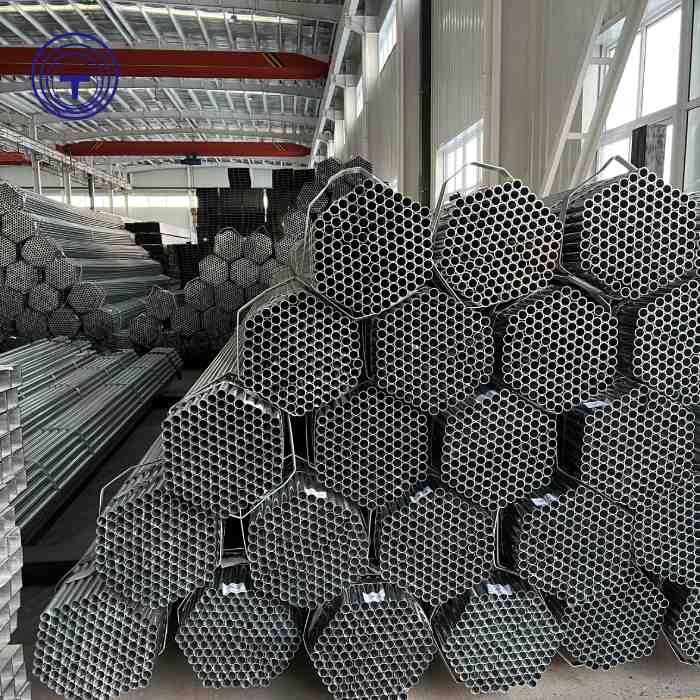 BS1387 Round Pre Galvanied Steel Pipe