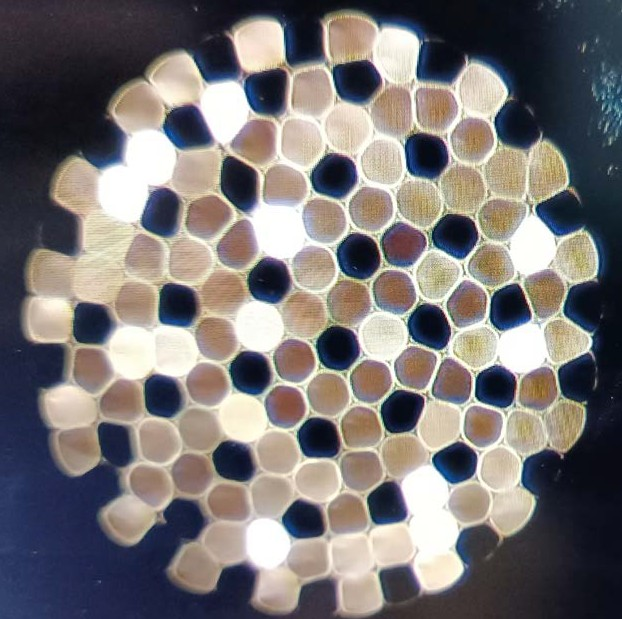 Fused quartz fiber bundle