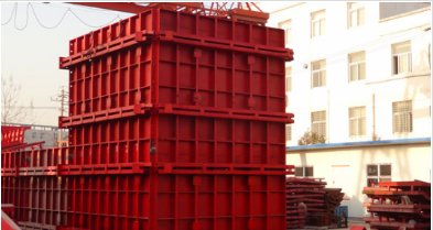 Irregular shaped bridge steel formwork