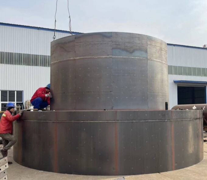 Wind power foundation steel formwork